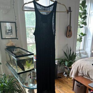 Alexander Wang dip hem SM black tank dress
